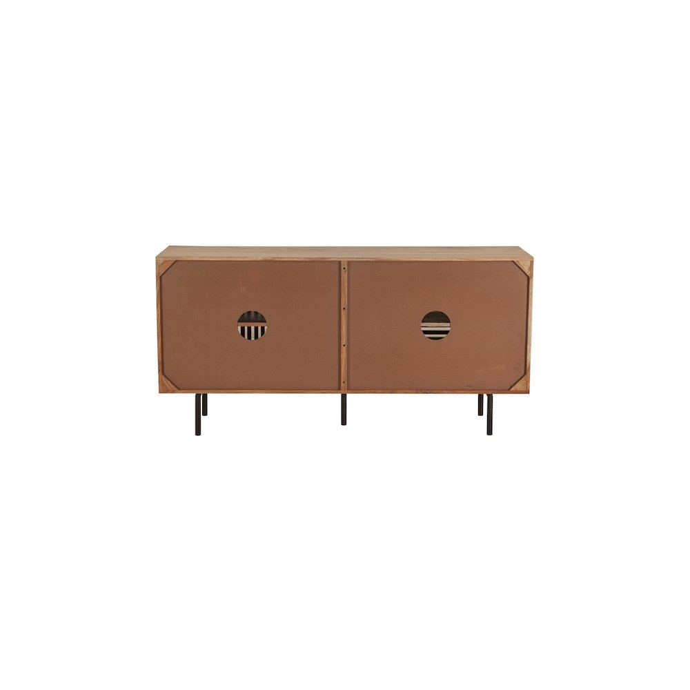 Porter Designs Bauhaus Solid Acacia Wood Sideboard, Natural