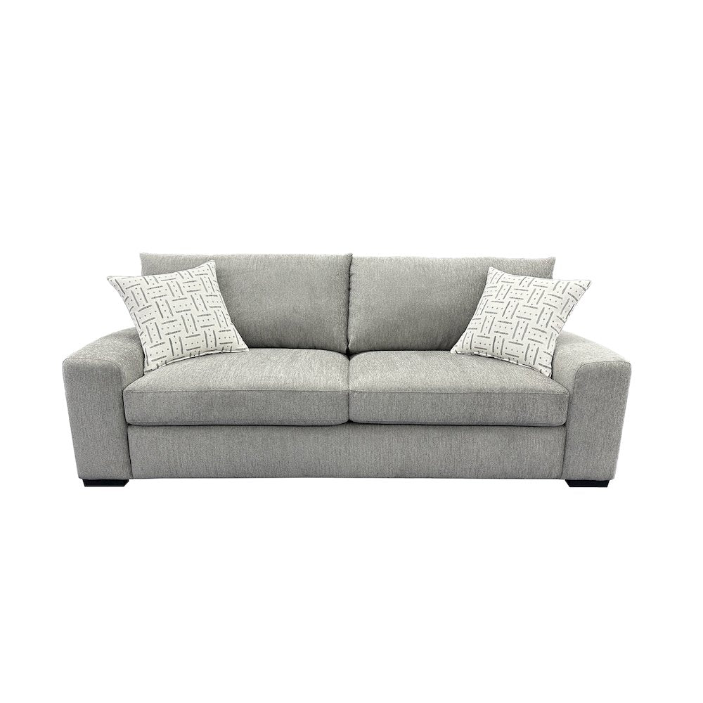 Clayton Modern Upholstered Sofa, Gray