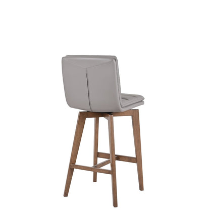 Castor Genuine Leather Dining Chair, Black (Set of 2)