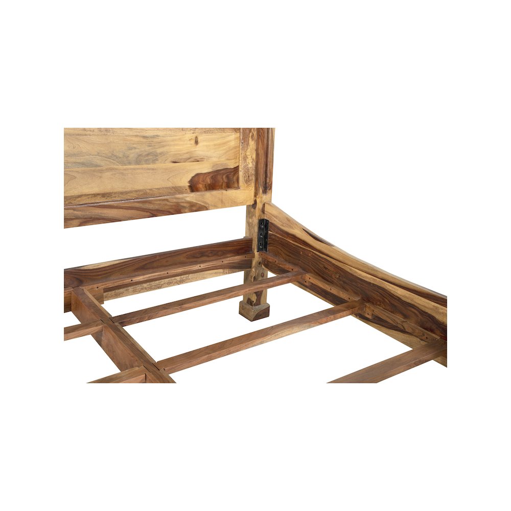Porter Designs Taos Solid Sheesham Wood King Bed, Natural