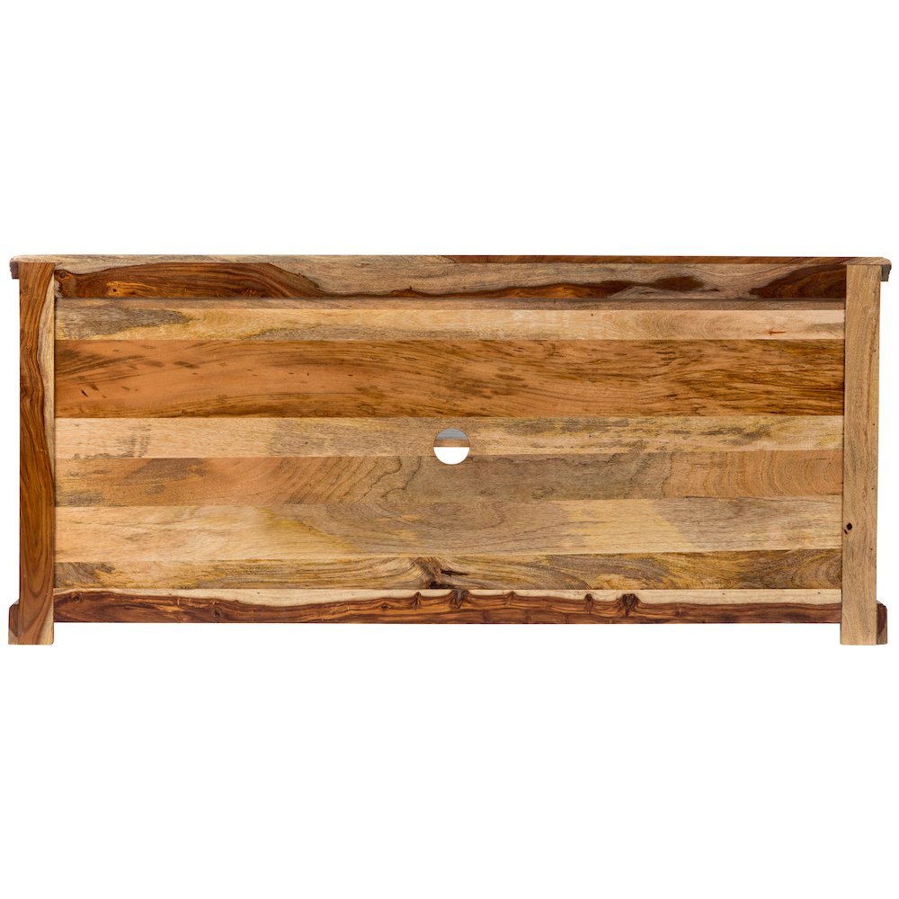 Porter Designs Taos Solid Sheesham Wood TV Stand, Natural