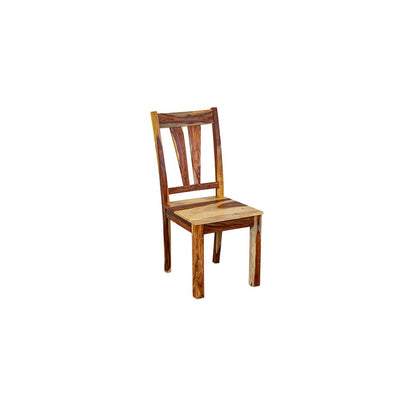 Porter Designs Kalispell Solid Sheesham Wood Dining Chair, Natural (Set of 2)