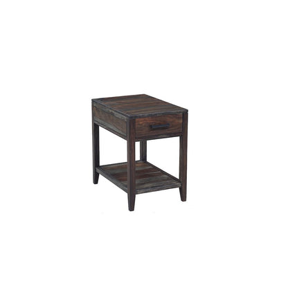 Porter Designs Fall River Solid Sheesham Wood End Table, Natural
