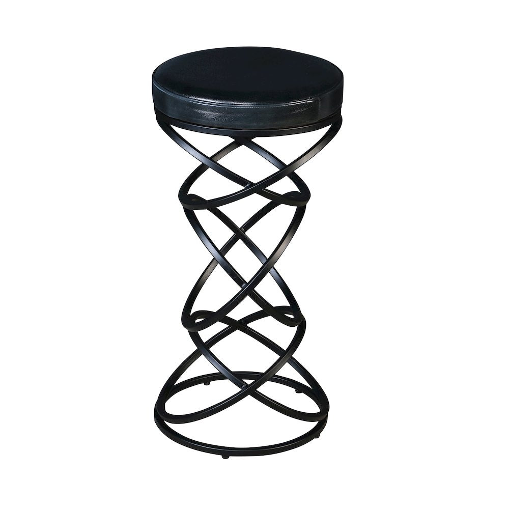 Porter Designs Polaris Leather 30" Bar Stool, Gray