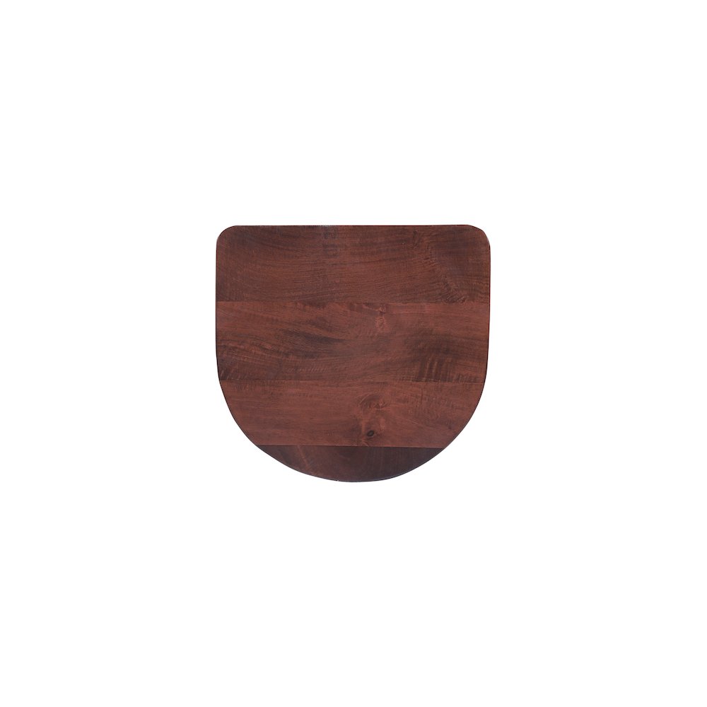Porter Designs Clement Solid Wood 30" Bar Stool, Brown