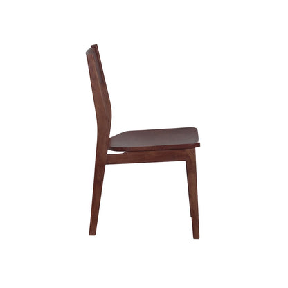 Porter Designs Portola Solid Acacia Wood Dining Chair, Brown (Set of 2)