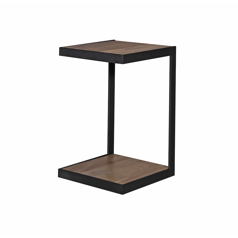 Manzanita Live Edge Solid Acacia Wood End Table, Natural (Set of 2)