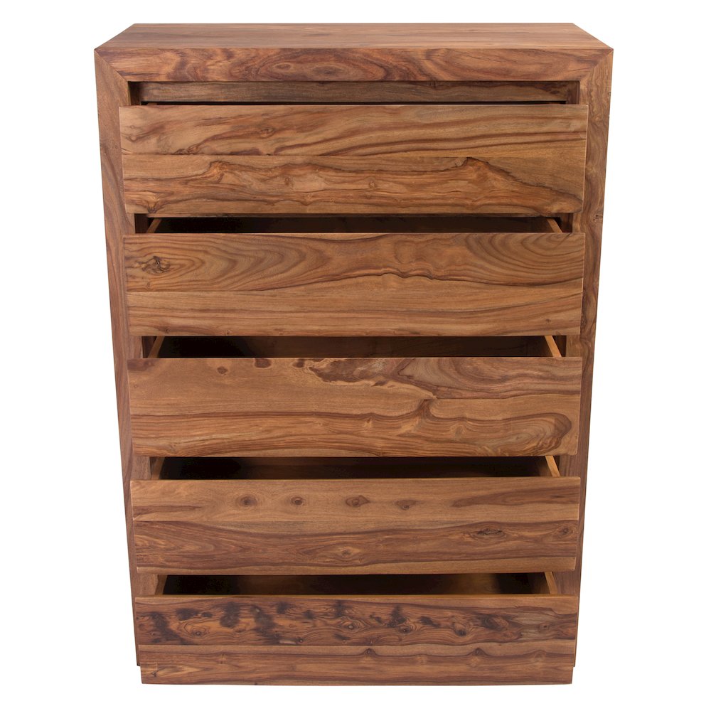 Porter Designs Urban Solid Sheesham Wood Chest, Natural