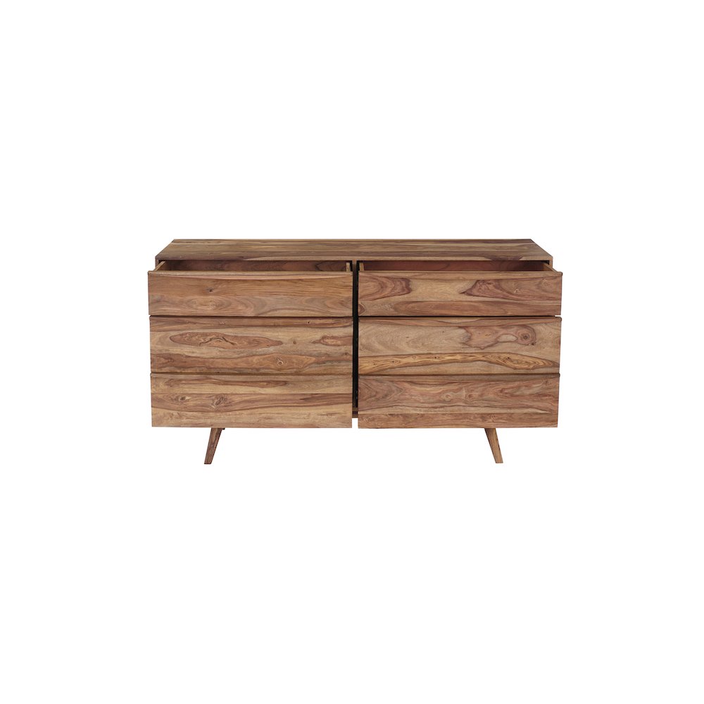 Porter Designs Fusion Solid Sheesham Wood Dresser Table, Natural