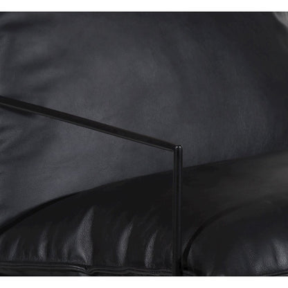 Porter Designs Hagen Black Iron Frame Accent Chair, Black