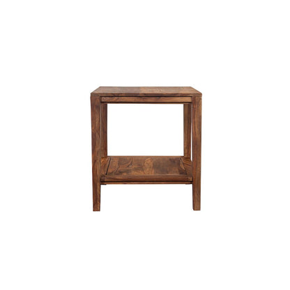 Porter Designs Fall River Solid Sheesham Wood End Table, Natural