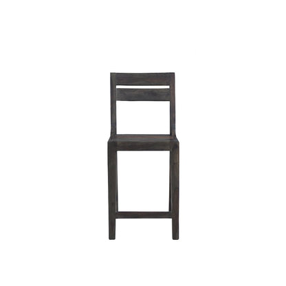 Fall River Solid Sheesham Wood 24" Counter Height Dining Chair, Gray (Set of 2)