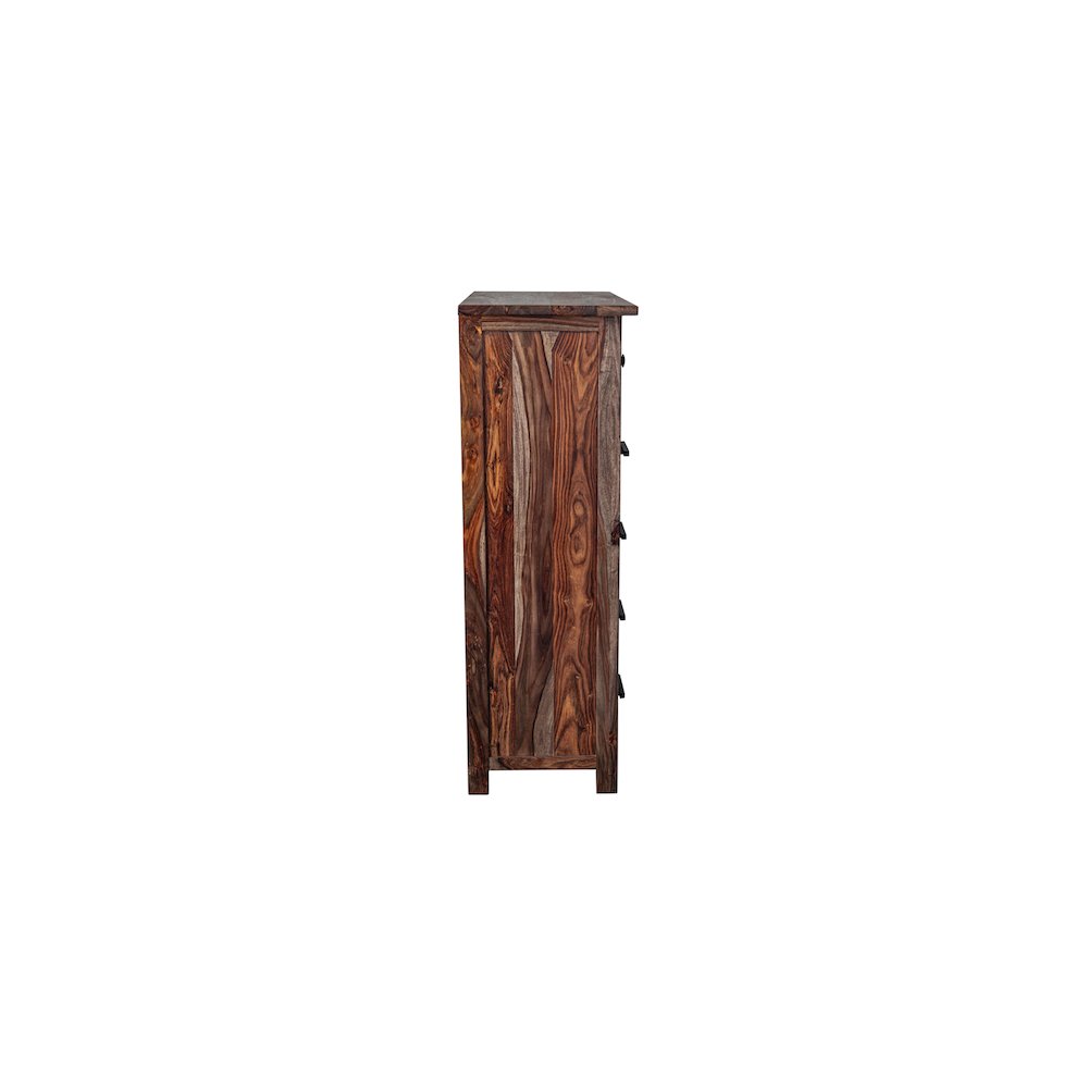 Porter Designs Kalispell Solid Sheesham Wood Chest, Brown