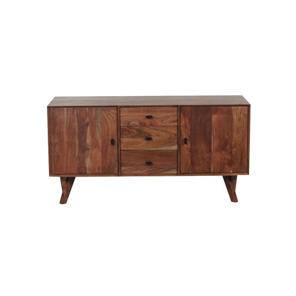 Porter Designs Portola Solid Acacia Wood Sideboard, Brown