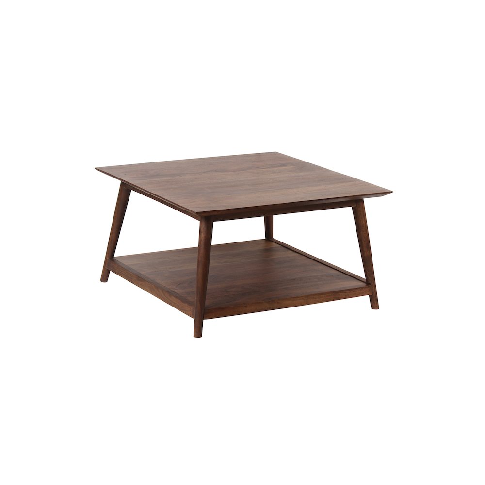 Porter Designs Portola Solid Acacia Wood Coffee Table, Brown
