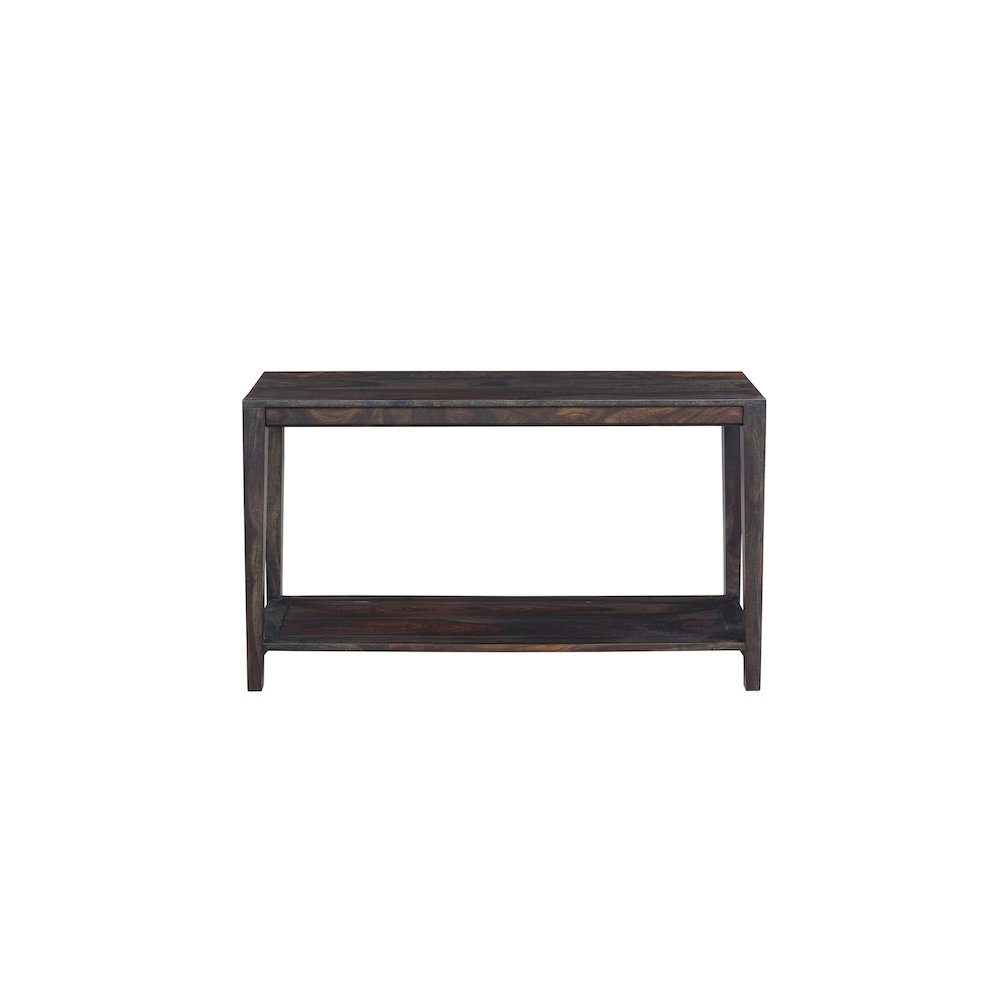 Porter Designs Fall River Solid Sheesham Wood Console Table, Gray