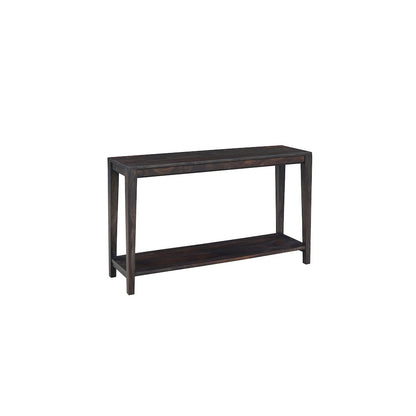 Porter Designs Fall River Solid Sheesham Wood Console Table, Gray