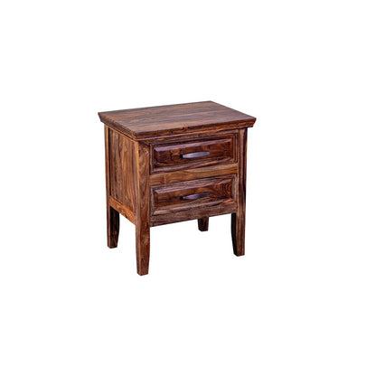 Porter Designs Sonora Solid Sheesham Wood Nightstand, Brown