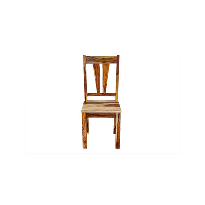 Porter Designs Kalispell Solid Sheesham Wood Dining Chair, Natural (Set of 2)