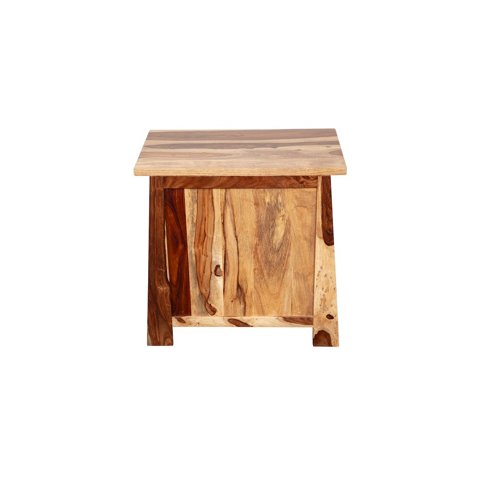 Porter Designs Kalispell Solid Sheesham Wood Nightstand, Natural