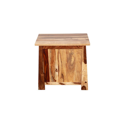 Porter Designs Kalispell Solid Sheesham Wood Nightstand, Natural