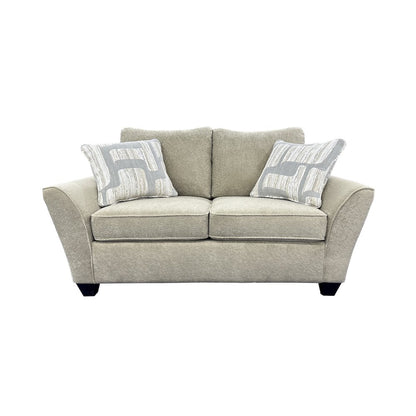 Columbia Microfiber Loveseat, Cream