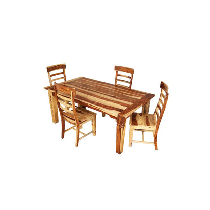 Porter Designs Taos Solid Sheesham Wood 72" Rectangular Dining Table, Natural