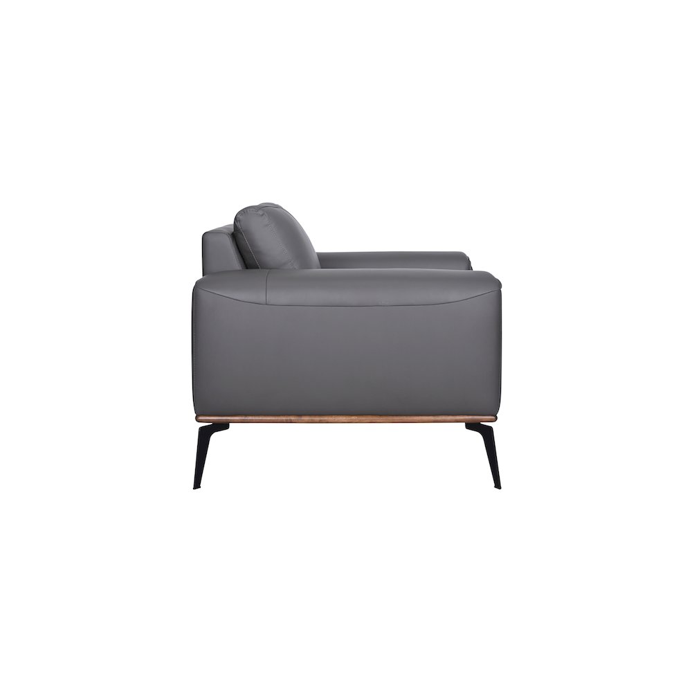 Porter Designs Pietro Top Grain Leather Chair, Gray