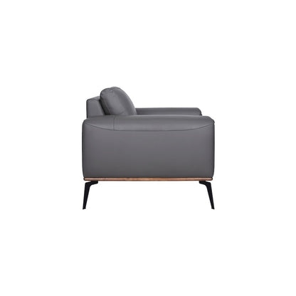 Porter Designs Pietro Top Grain Leather Chair, Gray
