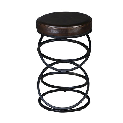 Porter Designs Polaris Leather 24" Bar Stool, Brown