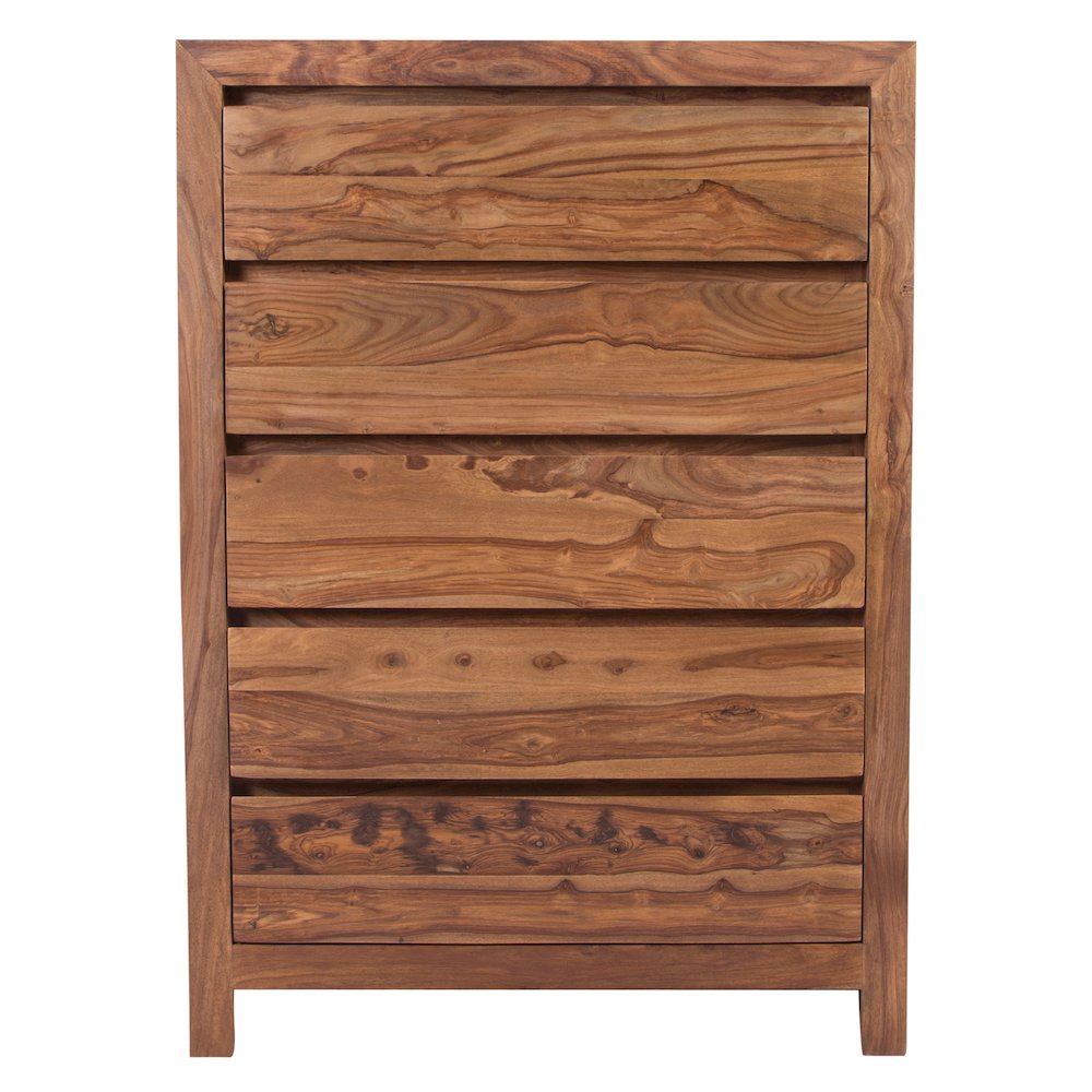 Porter Designs Urban Solid Sheesham Wood Chest, Natural