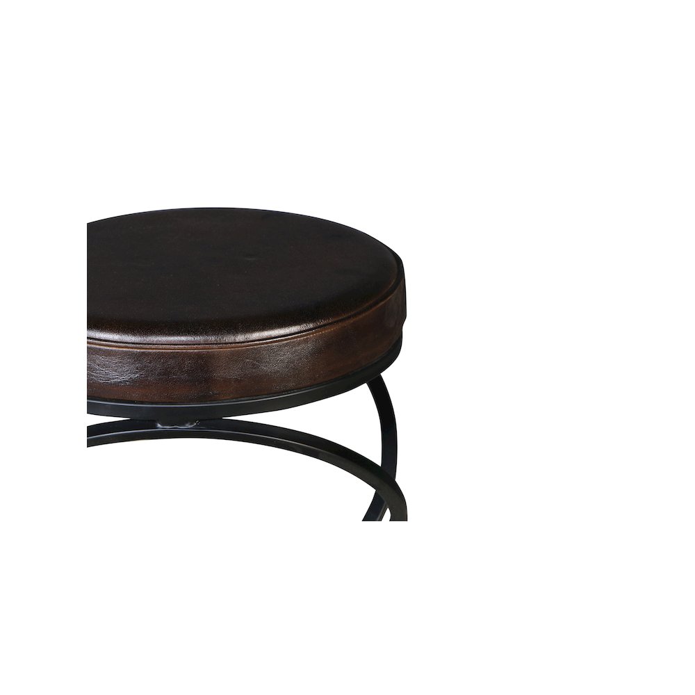 Porter Designs Polaris Leather 24" Bar Stool, Brown