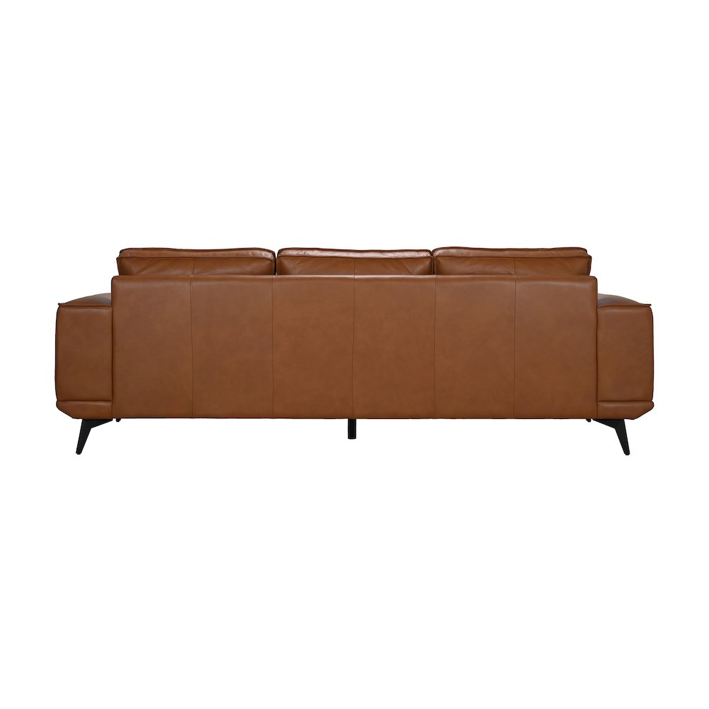 Pirelli Full-Grain Leather Sofa, Brown
