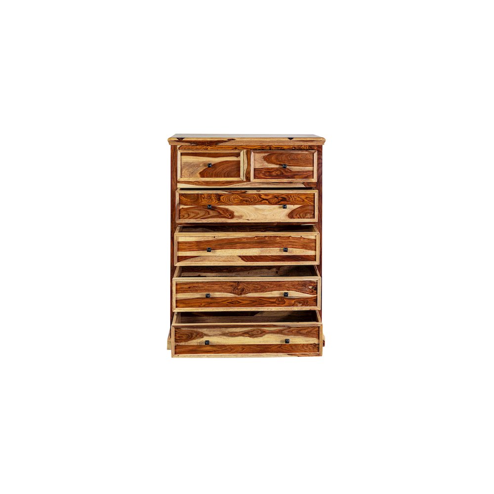 Porter Designs Taos Solid Sheesham Wood Chest, Natural
