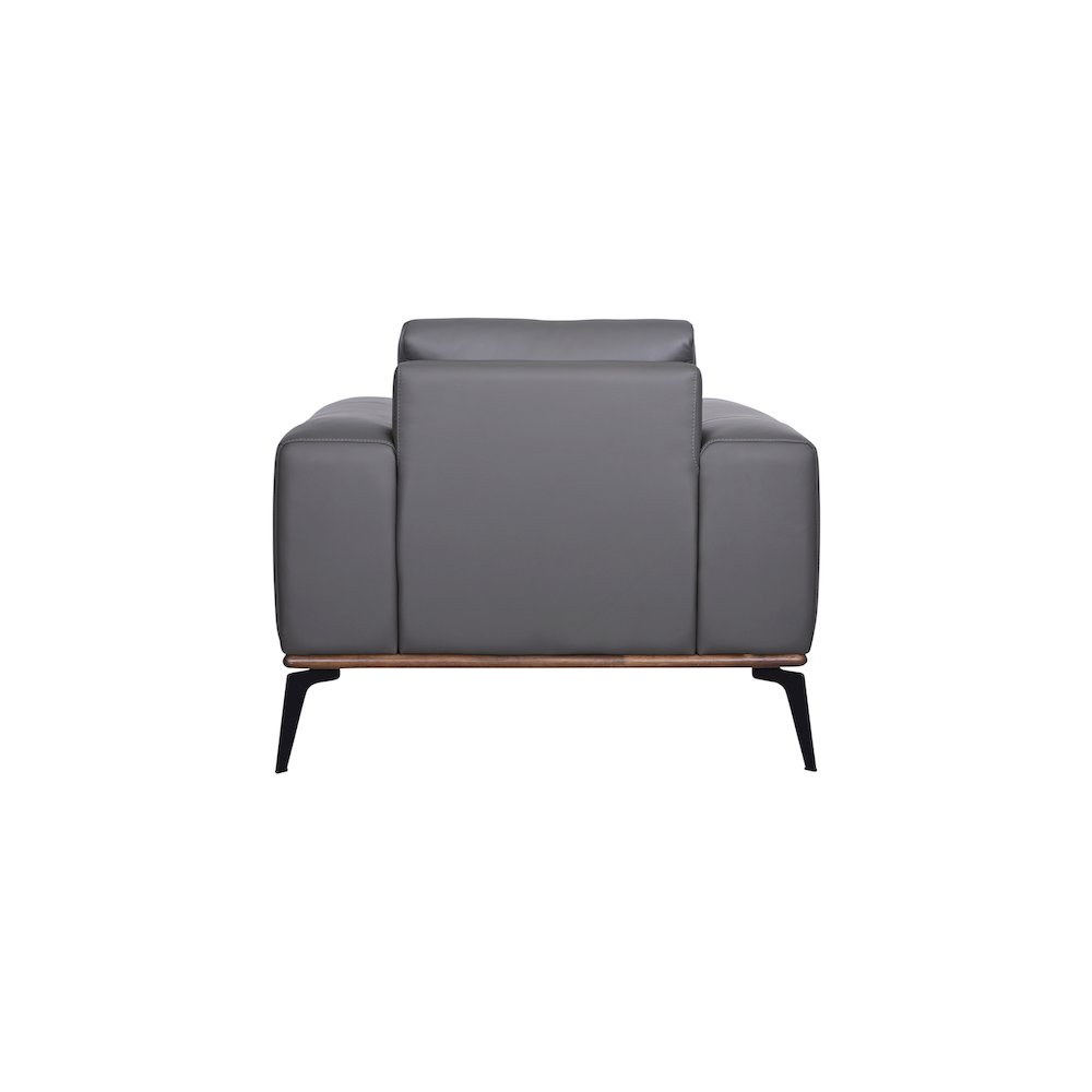 Porter Designs Pietro Top Grain Leather Chair, Gray