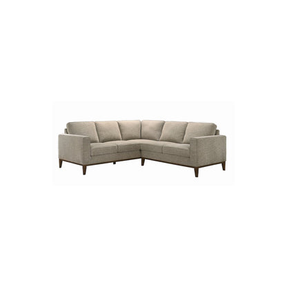 Porter Designs Annie Wood Trim Sectional, Cream