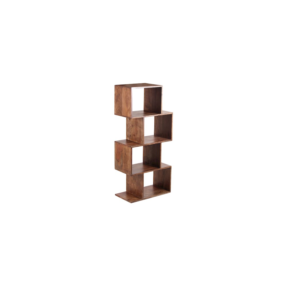 Porter Designs Portola Solid Acacia Wood Bookcase, Brown