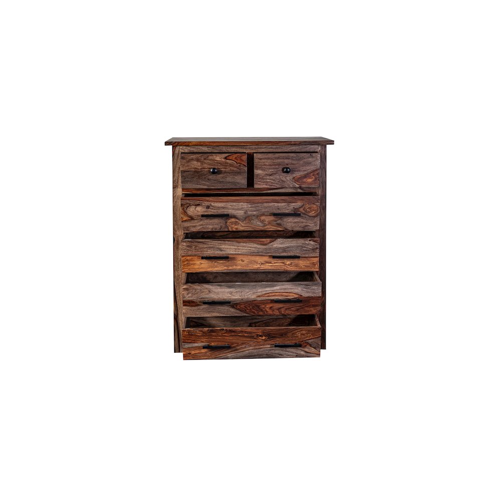 Porter Designs Kalispell Solid Sheesham Wood Chest, Brown