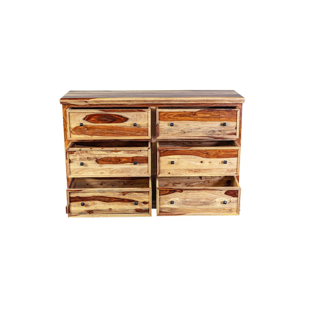 Porter Designs Taos Solid Sheesham Wood Dresser, Natural