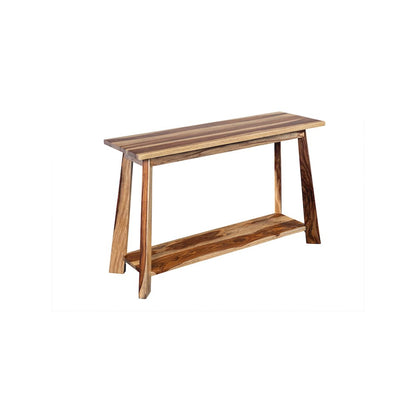 Porter Designs Kalispell Solid Sheesham Wood Console Table, Natural