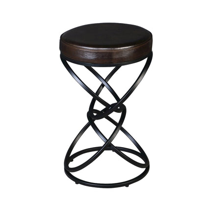 Porter Designs Polaris Leather 24" Bar Stool, Brown