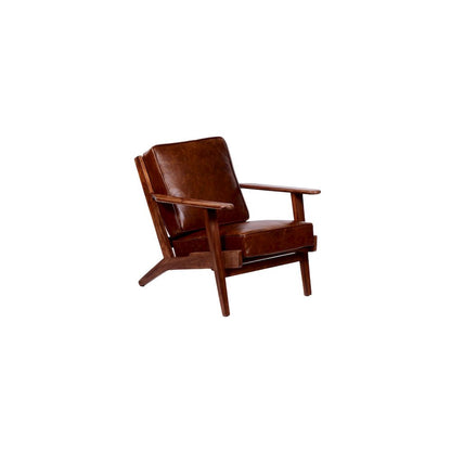 Porter Designs Corvallis Solid Sheesham Wood Accent Chair, Brown