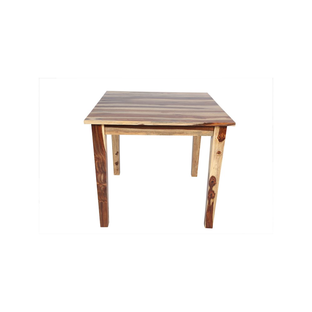 Porter Designs Taos Solid Sheesham Wood 54" Square Counter Table, Natural