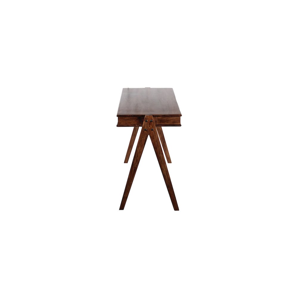 Porter Designs Portola Solid Acacia Wood Desk, Brown