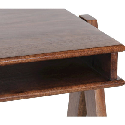 Porter Designs Portola Solid Acacia Wood Desk, Brown
