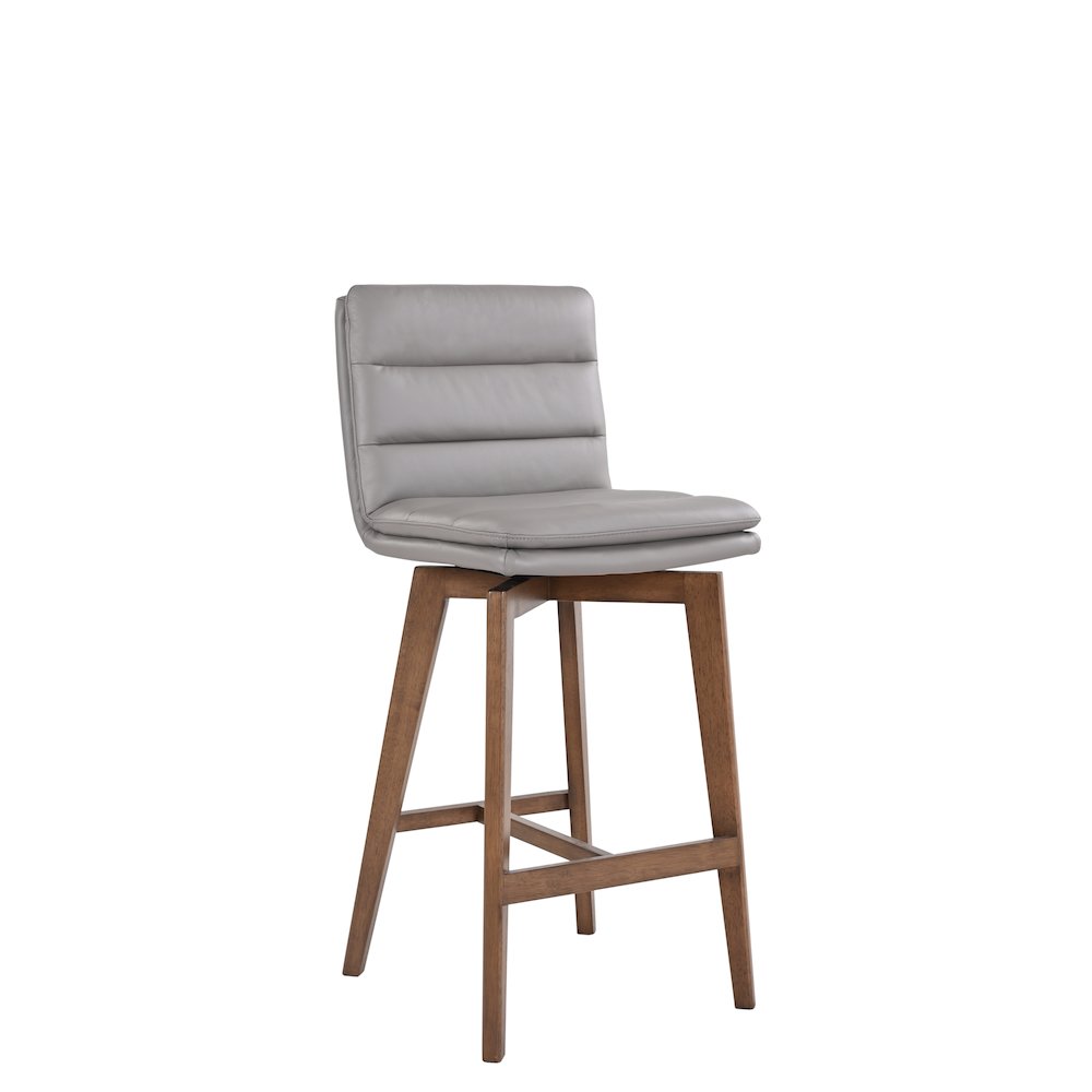 Castor Genuine Leather Dining Chair, Black (Set of 2)