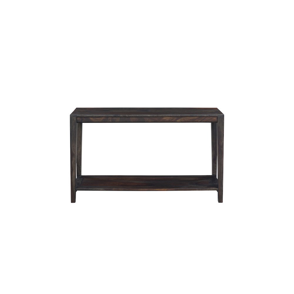 Porter Designs Fall River Solid Sheesham Wood Console Table, Gray