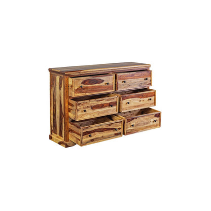 Porter Designs Taos Solid Sheesham Wood Dresser, Natural