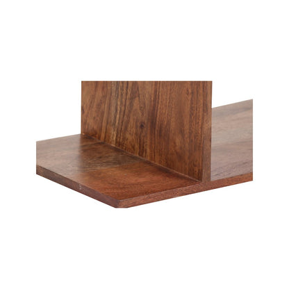Porter Designs Portola Solid Acacia Wood Bookcase, Brown