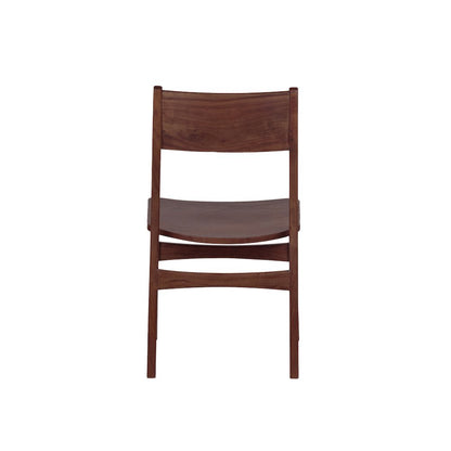 Porter Designs Portola Solid Acacia Wood Dining Chair, Brown (Set of 2)
